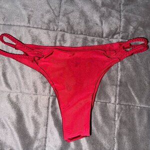Tavik Chloe Mini Swim Bottom Textured Amalfi Hibiscus Sz XSMALL Cheeky Coverage